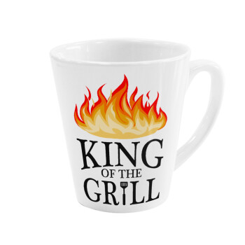 KING of the Grill GOT edition, Κούπα κωνική Latte Λευκή, κεραμική, 300ml