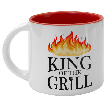 KING of the Grill GOT edition, Κούπα κεραμική 400ml Λευκή/Κόκκινη