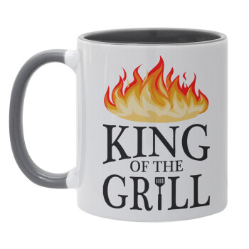 KING of the Grill GOT edition, Κούπα χρωματιστή γκρι, κεραμική, 330ml