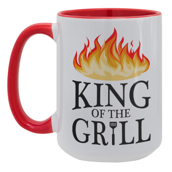 KING of the Grill GOT edition, Κούπα Mega 15oz, κεραμική Κόκκινη, 450ml