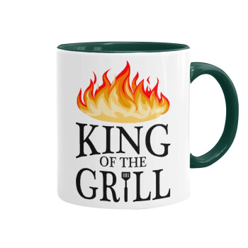 KING of the Grill GOT edition, Κούπα χρωματιστή πράσινη, κεραμική, 330ml