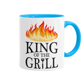 KING of the Grill GOT edition, Κούπα χρωματιστή γαλάζια, κεραμική, 330ml