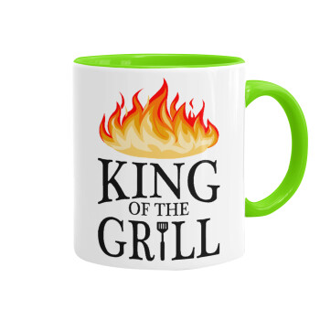 KING of the Grill GOT edition, Mug colored light green, ceramic, 330ml