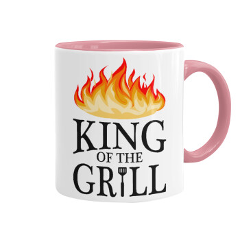 KING of the Grill GOT edition, Κούπα χρωματιστή ροζ, κεραμική, 330ml