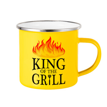 KING of the Grill GOT edition, Κούπα Μεταλλική εμαγιέ Κίτρινη 360ml
