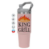 Pink color, 890ml (30oz) stainless Steel Tumbler with Handle
