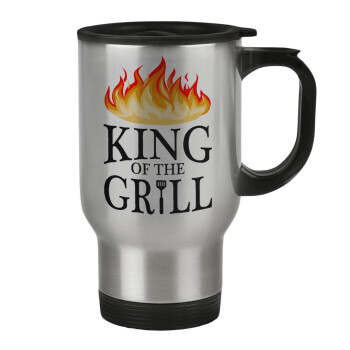 KING of the Grill GOT edition, Κούπα ταξιδιού ανοξείδωτη με καπάκι, διπλού τοιχώματος (θερμό) 450ml
