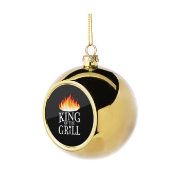 KING of the Grill GOT edition, Χριστουγεννιάτικη μπάλα δένδρου Χρυσή 8cm