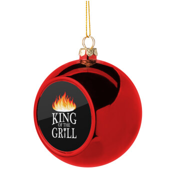 KING of the Grill GOT edition, Χριστουγεννιάτικη μπάλα δένδρου Κόκκινη 8cm