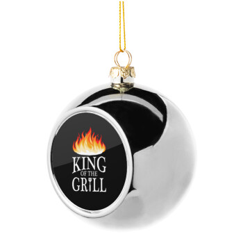 KING of the Grill GOT edition, Χριστουγεννιάτικη μπάλα δένδρου Ασημένια 8cm