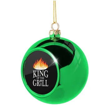 KING of the Grill GOT edition, Στολίδι Χριστουγεννιάτικη μπάλα δένδρου Πράσινη 8cm