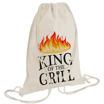 KING of the Grill GOT edition, Τσάντα πλάτης πουγκί GYMBAG natural (28x40cm)