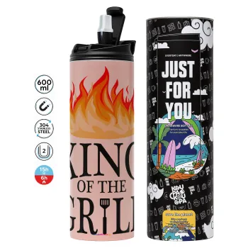 KING of the Grill GOT edition, Tumbler stainless steel PINK 600ml