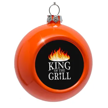 KING of the Grill GOT edition, Στολίδι Χριστουγεννιάτικη μπάλα δένδρου Πορτοκαλί 8cm