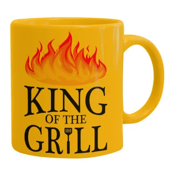 KING of the Grill GOT edition, Ceramic coffee mug yellow, 330ml