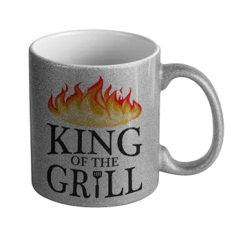 KING of the Grill GOT edition, Κούπα Ασημένια Glitter που γυαλίζει, κεραμική, 330ml