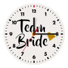 Team Bride, Ρολόι τοίχου ξύλινο (20cm)