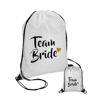 Team Bride, Τσάντα πουγκί με μαύρα κορδόνια (1 τεμάχιο)