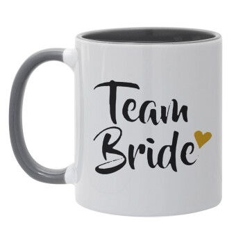 Team Bride, Mug colored grey, ceramic, 330ml