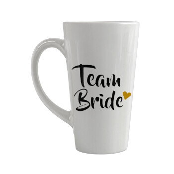 Team Bride, Κούπα κωνική Latte Μεγάλη, κεραμική, 450ml