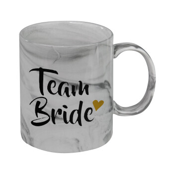 Team Bride, Κούπα κεραμική, marble style (μάρμαρο), 330ml