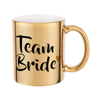 Team Bride, Κούπα κεραμική, χρυσή καθρέπτης, 330ml