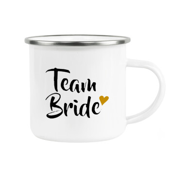 Team Bride, Metallic enamel cup white 360ml
