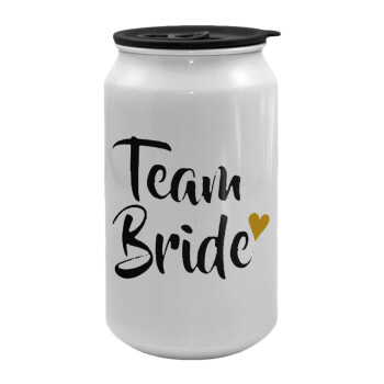 Team Bride, Κούπα ταξιδιού μεταλλική με καπάκι (tin-can) 500ml