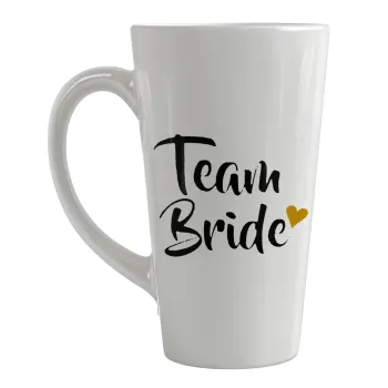 Team Bride, Κούπα κωνική Latte Μεγάλη, κεραμική, 450ml
