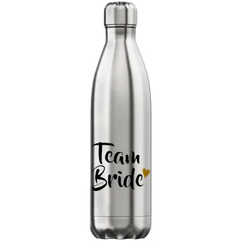 Team Bride, Μεταλλικό παγούρι θερμός Inox (Stainless steel), διπλού τοιχώματος, 750ml