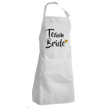 Team Bride, Ποδιά Σεφ Ολόσωμη Ενήλικων (με ρυθμιστικά και 2 τσέπες)