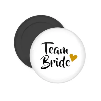 Team Bride, Μαγνητάκι ψυγείου στρογγυλό διάστασης 5cm