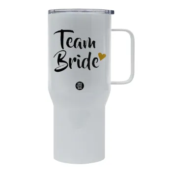 Team Bride, Mega Stainless steel Tumbler with lid, double wall 750L