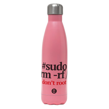 Sudo RM, Metal mug thermos Pink Mat (Stainless steel), double wall, 500ml