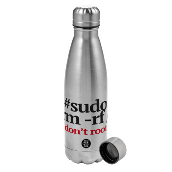Sudo RM, Metallic water bottle, stainless steel, 750ml