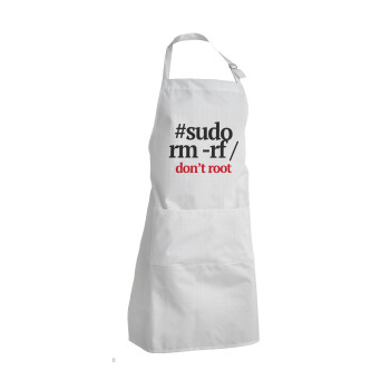 Sudo RM, Adult Chef Apron (with sliders and 2 pockets)