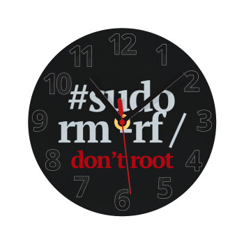 Sudo RM, Ρολόι τοίχου γυάλινο (20cm)