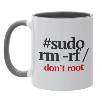 Sudo RM, Mug colored grey, ceramic, 330ml