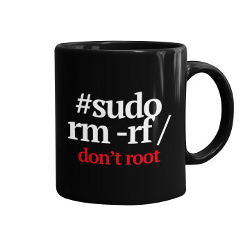 Sudo RM, Κούπα Μαύρη, κεραμική, 330ml