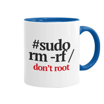 Sudo RM, Mug colored blue, ceramic, 330ml