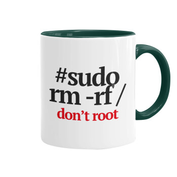 Sudo RM, Mug colored green, ceramic, 330ml