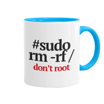 Sudo RM, Mug colored light blue, ceramic, 330ml
