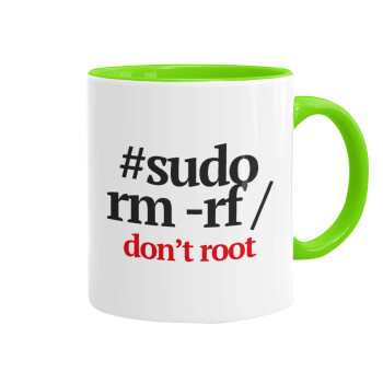 Sudo RM, Mug colored light green, ceramic, 330ml