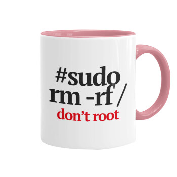 Sudo RM, Mug colored pink, ceramic, 330ml