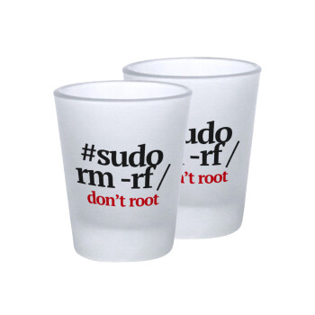 Sudo RM, Σφηνοπότηρα γυάλινα 45ml του πάγου (2 τεμάχια)