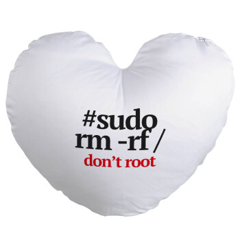 Sudo RM, Μαξιλάρι καναπέ καρδιά 40x40cm περιέχεται το  γέμισμα