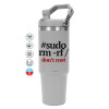 GREY color, 890ml (30oz) stainless Steel Tumbler with Handle