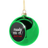 Green Christmas tree ornament ball 8cm
