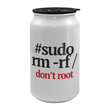 Sudo RM, Κούπα ταξιδιού μεταλλική με καπάκι (tin-can) 500ml