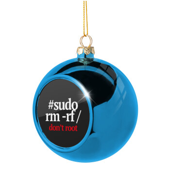 Sudo RM, Χριστουγεννιάτικη μπάλα δένδρου Μπλε 8cm